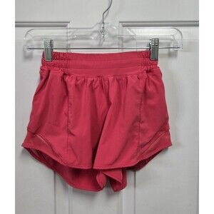 Lululemon Hotty Hot High-Rise Lined Shorts Lip Gloss Sz 2